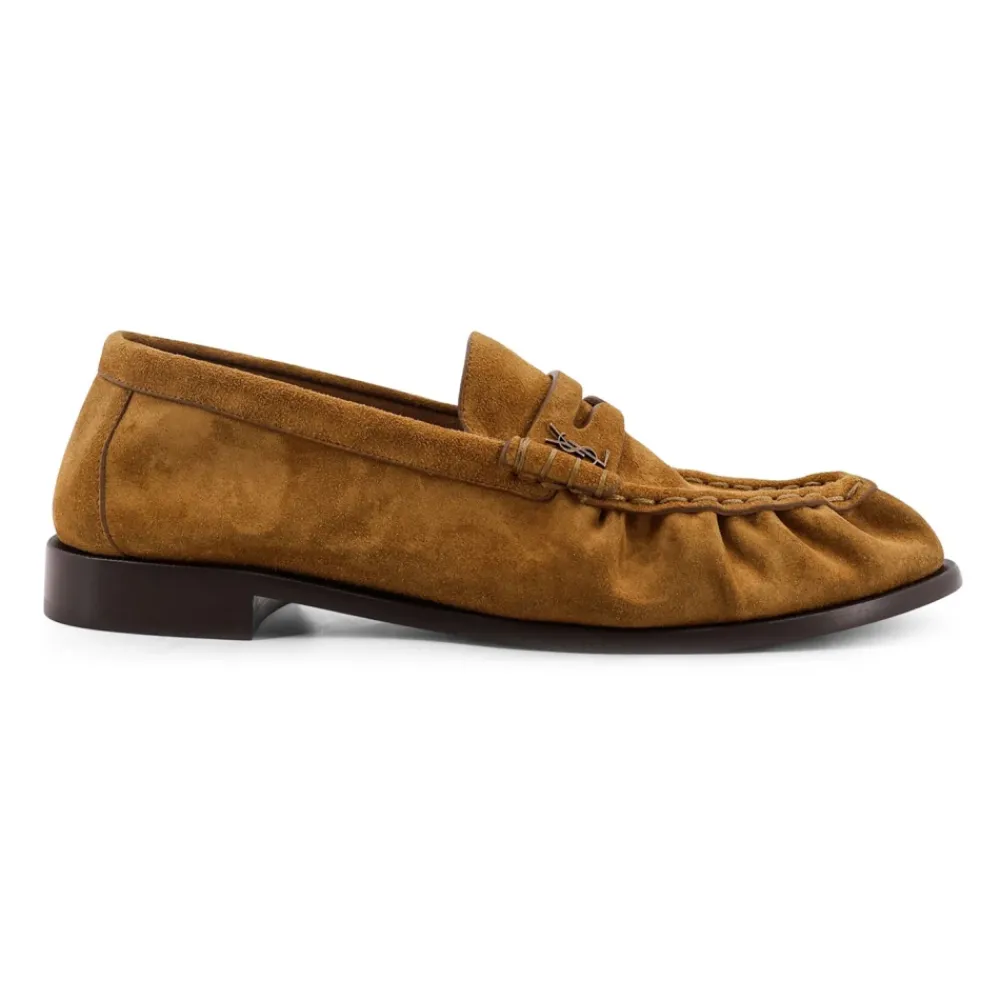 Loafers<Saint Laurent Le Loafer Brun