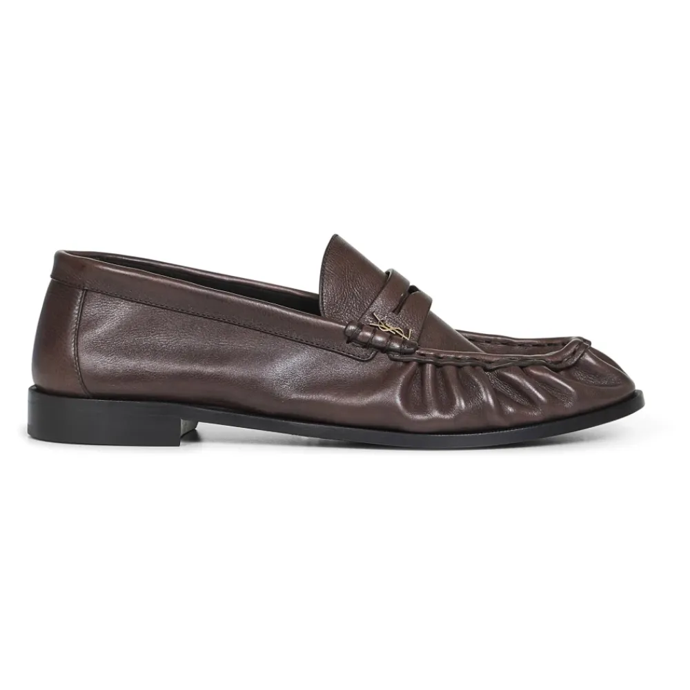 Loafers<Saint Laurent Le Loafer Brun