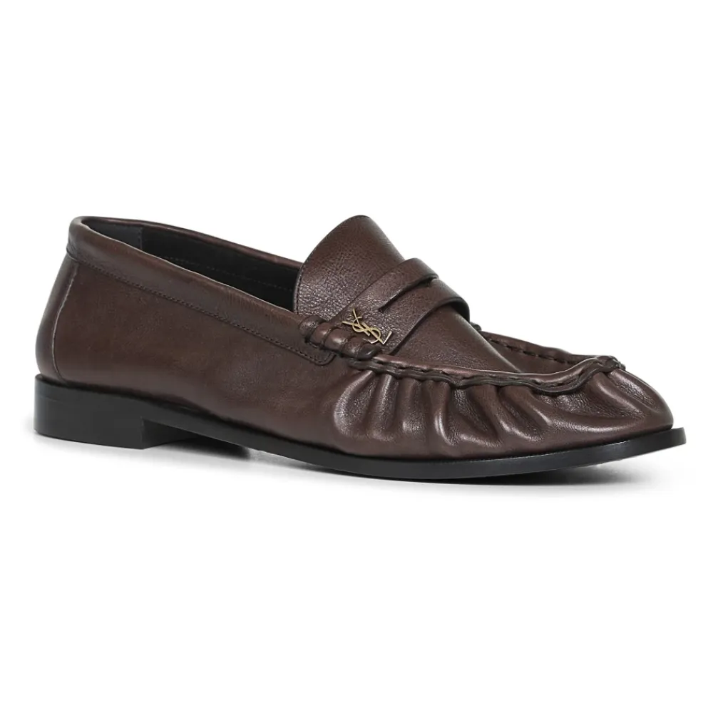 Loafers<Saint Laurent Le Loafer Brun