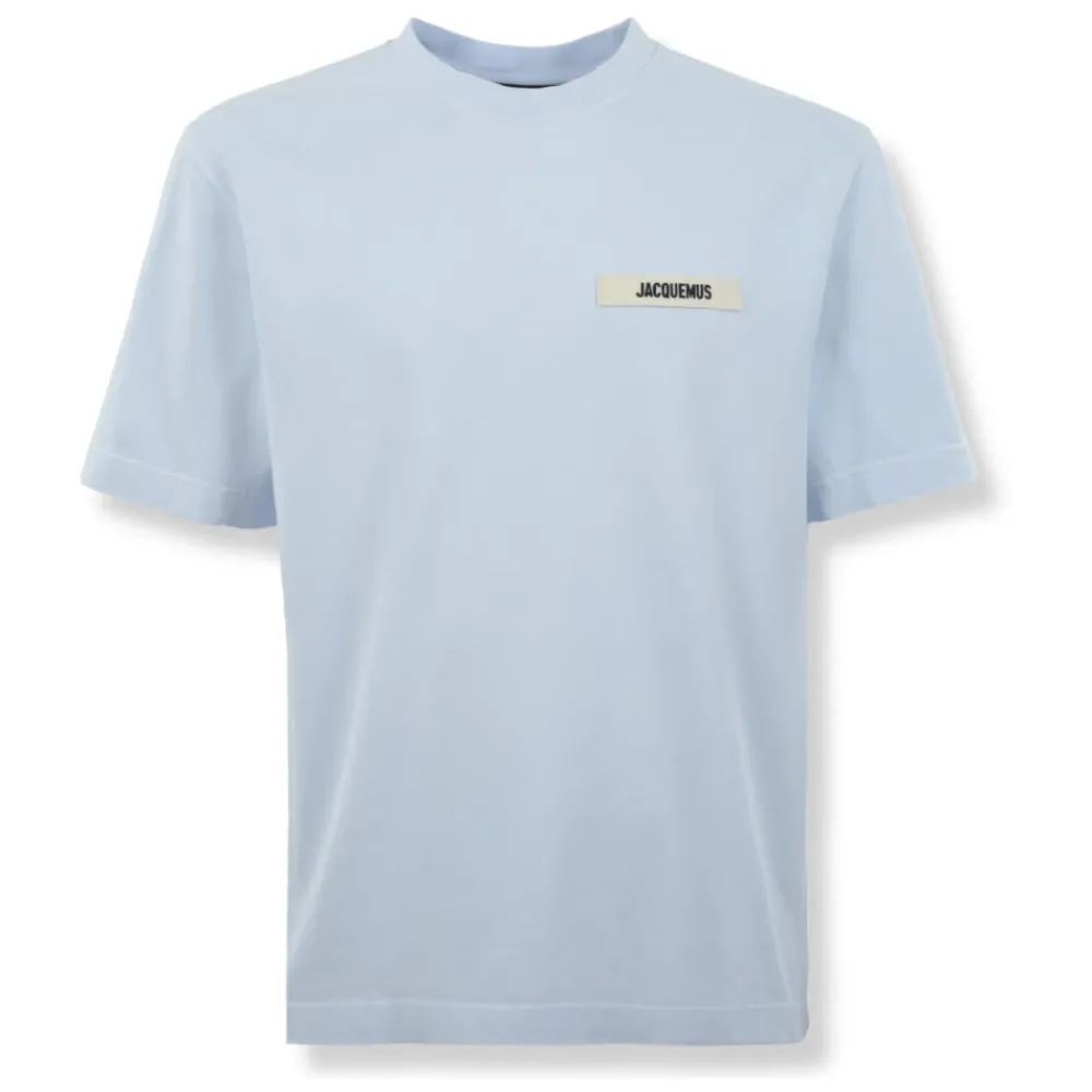 T-Shirts^Jacquemus Le T-Shirt Gros Grain Blå