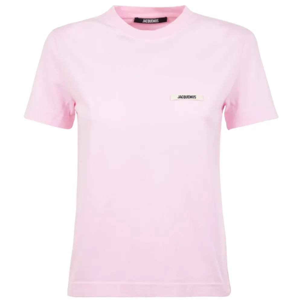 T-Shirts^Jacquemus Le T-Shirt Gros Grain Pink