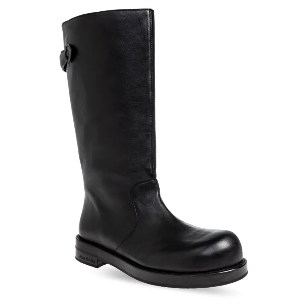 Støvler^Acne Studios Leather Boots Sort