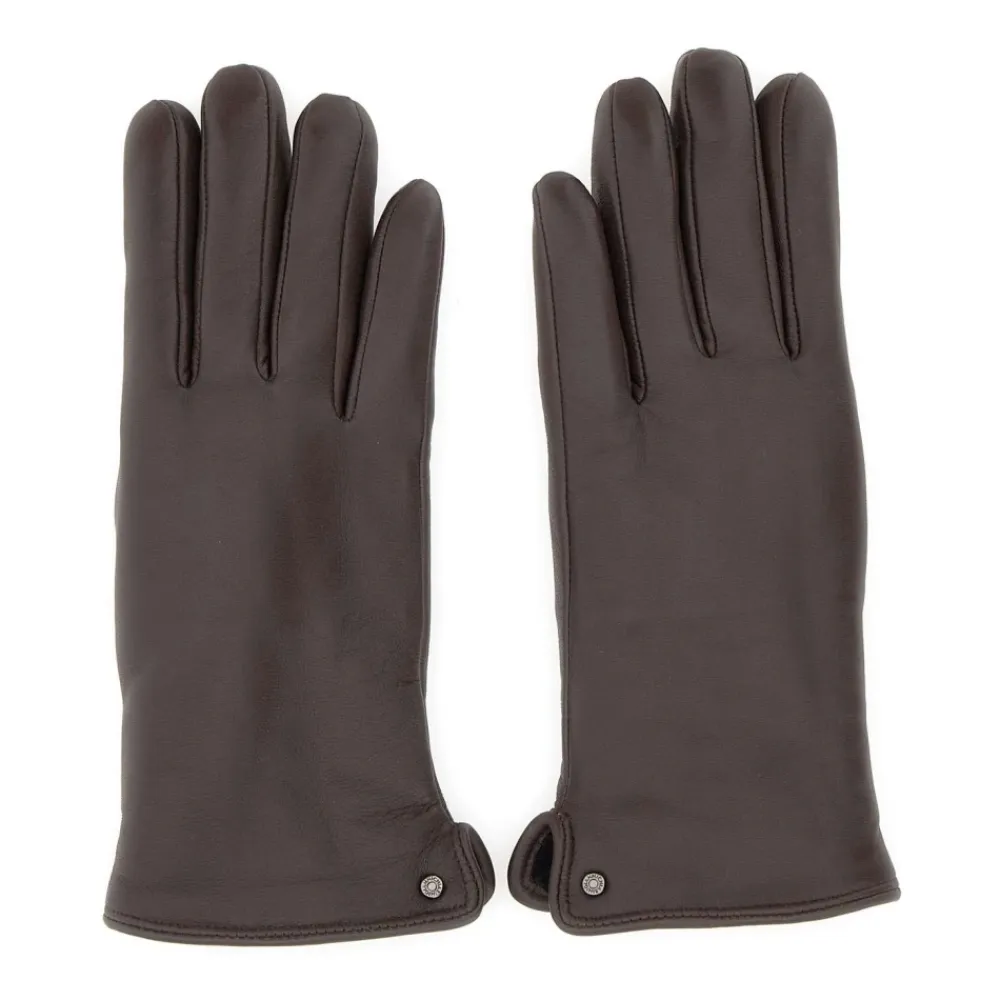 Handsker<Gianni Chiarini Leather Gloves Brun