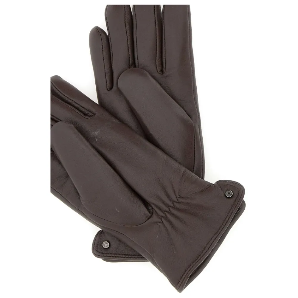 Handsker<Gianni Chiarini Leather Gloves Brun
