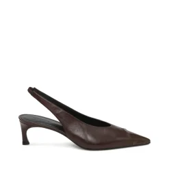 Pumps|Stiletter<ROTATE Birger Christensen Leather Slingback Pump Brun