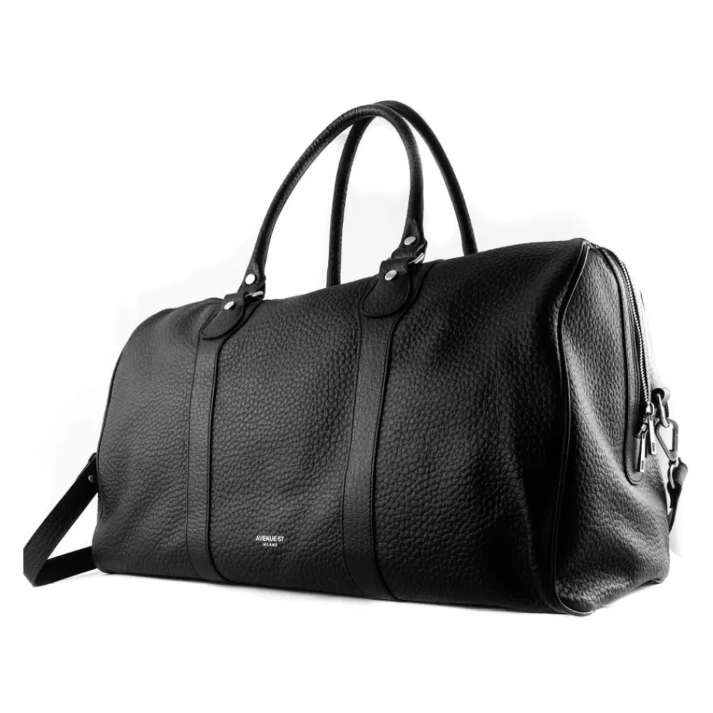 Rejsetasker^AVENUE 67 Leather Zip Duffel Bag Sort