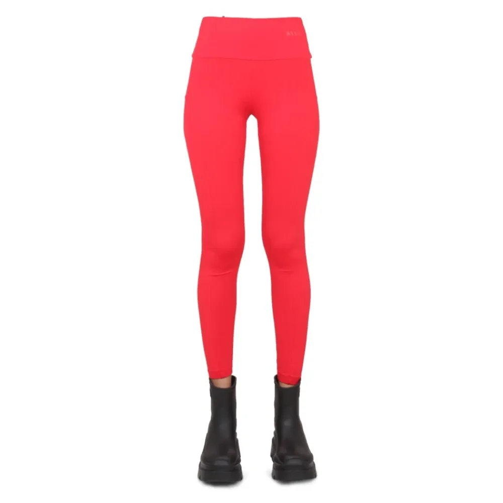 Træningsbukser & Tights<MSGM Leggings Med Logo Rød