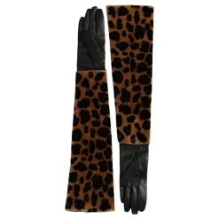 Handsker^Dolce & Gabbana Leopard Print Albuelængde Handsker Multifarvet