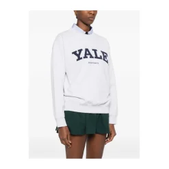 Sweatshirts^Sporty & Rich Lettering Crewneck Grå