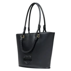 Indkøbstasker^Love Moschino Lettering Tote Bag Sort