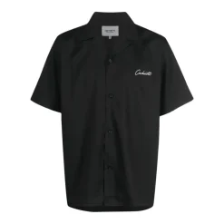 Skjorter^Carhartt Wip Letvægts Twill Camp Krave Skjorte Sort