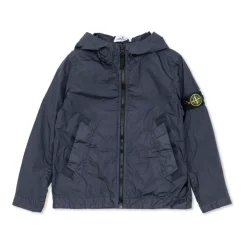 Jakker<Stone Island Letvægtsjakke med logomærke Blå