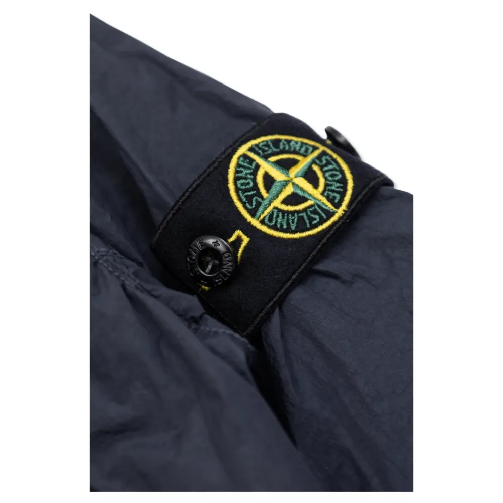 Jakker<Stone Island Letvægtsjakke med logomærke Blå