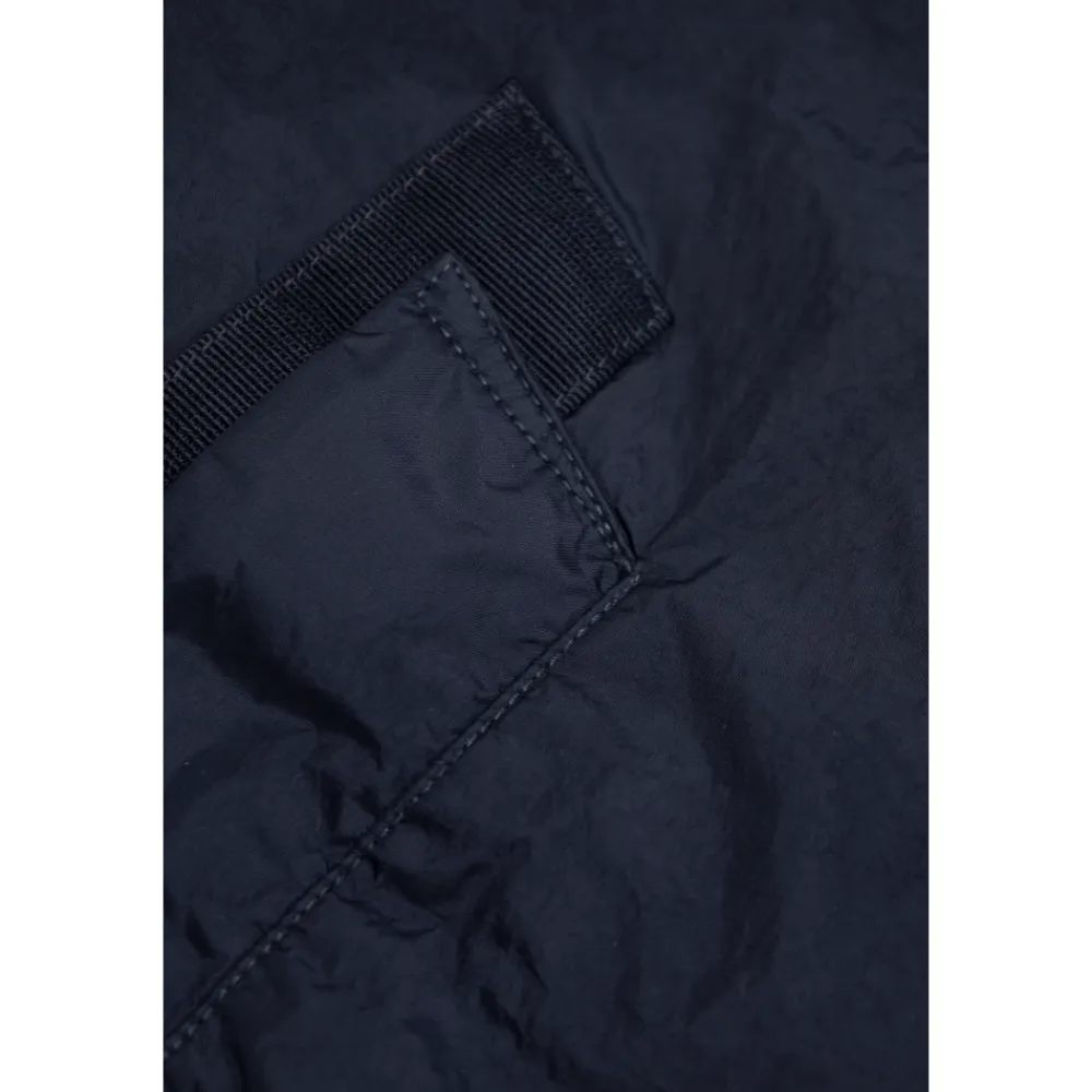 Jakker<Stone Island Letvægtsjakke med logomærke Blå