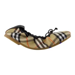 Ballerina Sko<Burberry Lf Fawn 05 Check Ballerinas Multifarvet