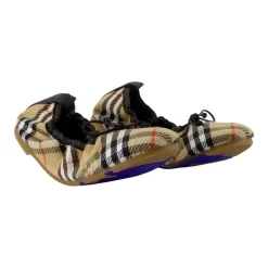 Ballerina Sko<Burberry Lf Fawn 05 Check Ballerinas Multifarvet