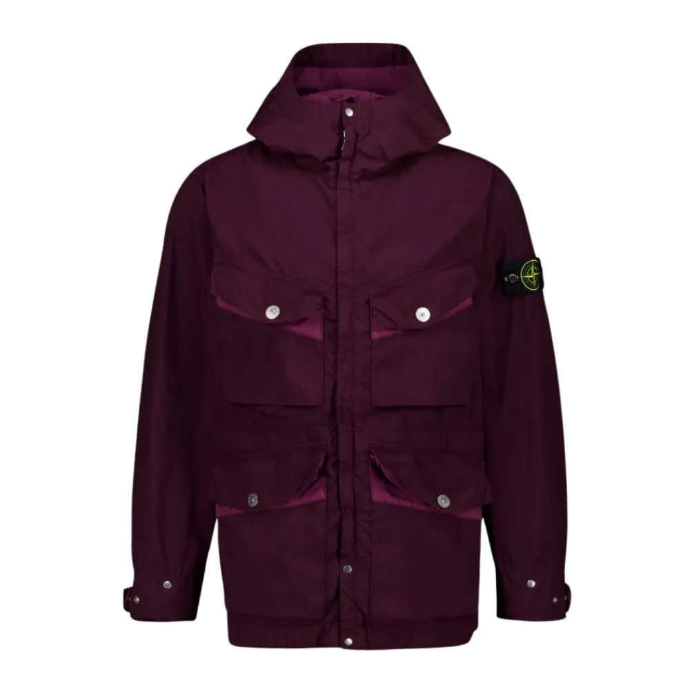 Frakker<Stone Island Light Compact Touch Poly-TC Field Jacket Lilla