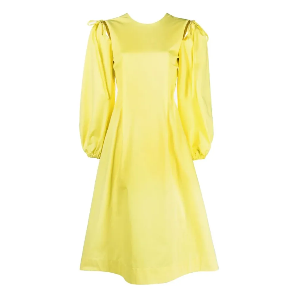Kjoler^MSGM Light Cotton Dress Gul