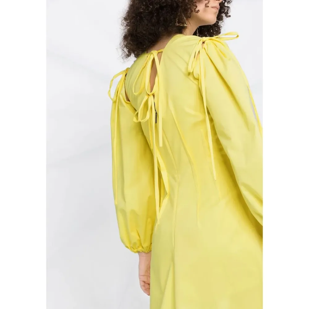 Kjoler^MSGM Light Cotton Dress Gul