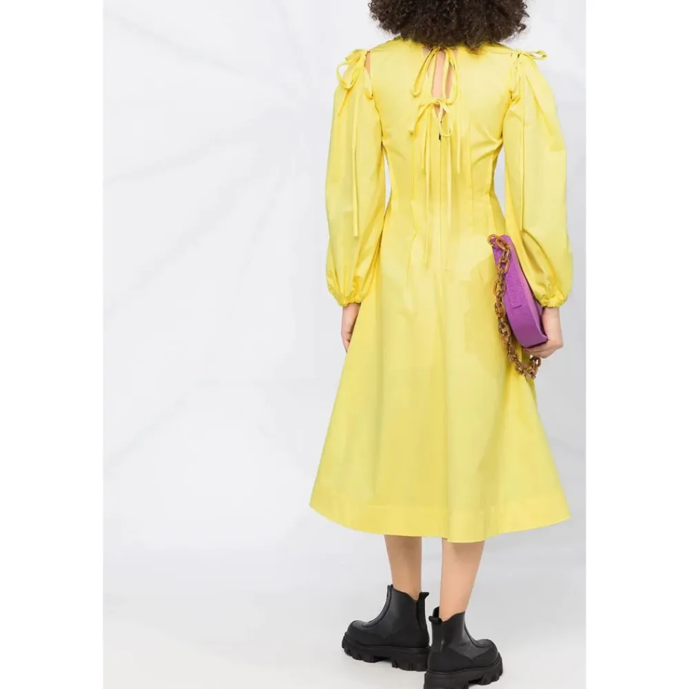 Kjoler^MSGM Light Cotton Dress Gul