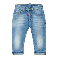 Underdele^Dsquared2 Light Shaded Slim Jeans Blå