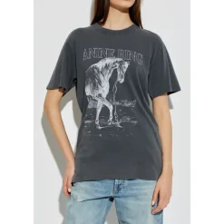 T-Shirts<Anine Bing Lili Tee Horse Grå