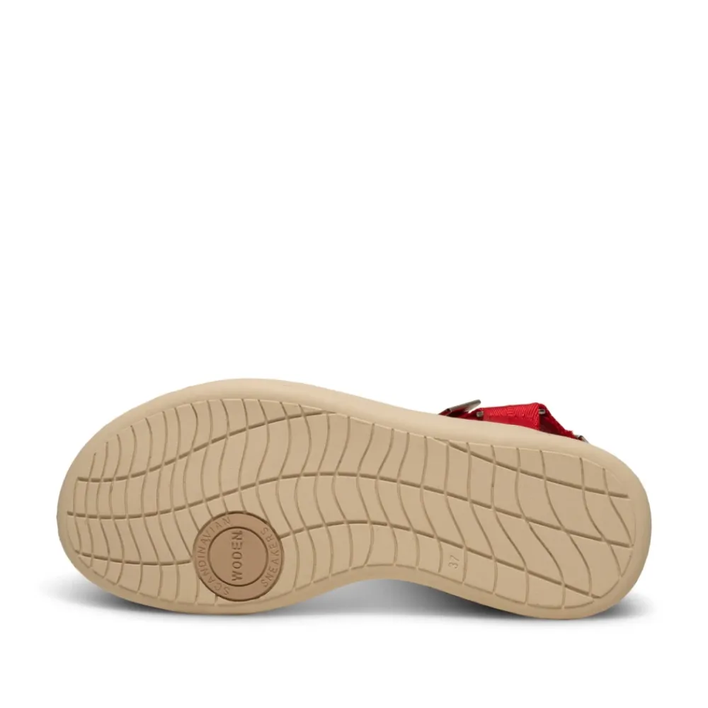 Sandaler<Woden Line Sandal Rød