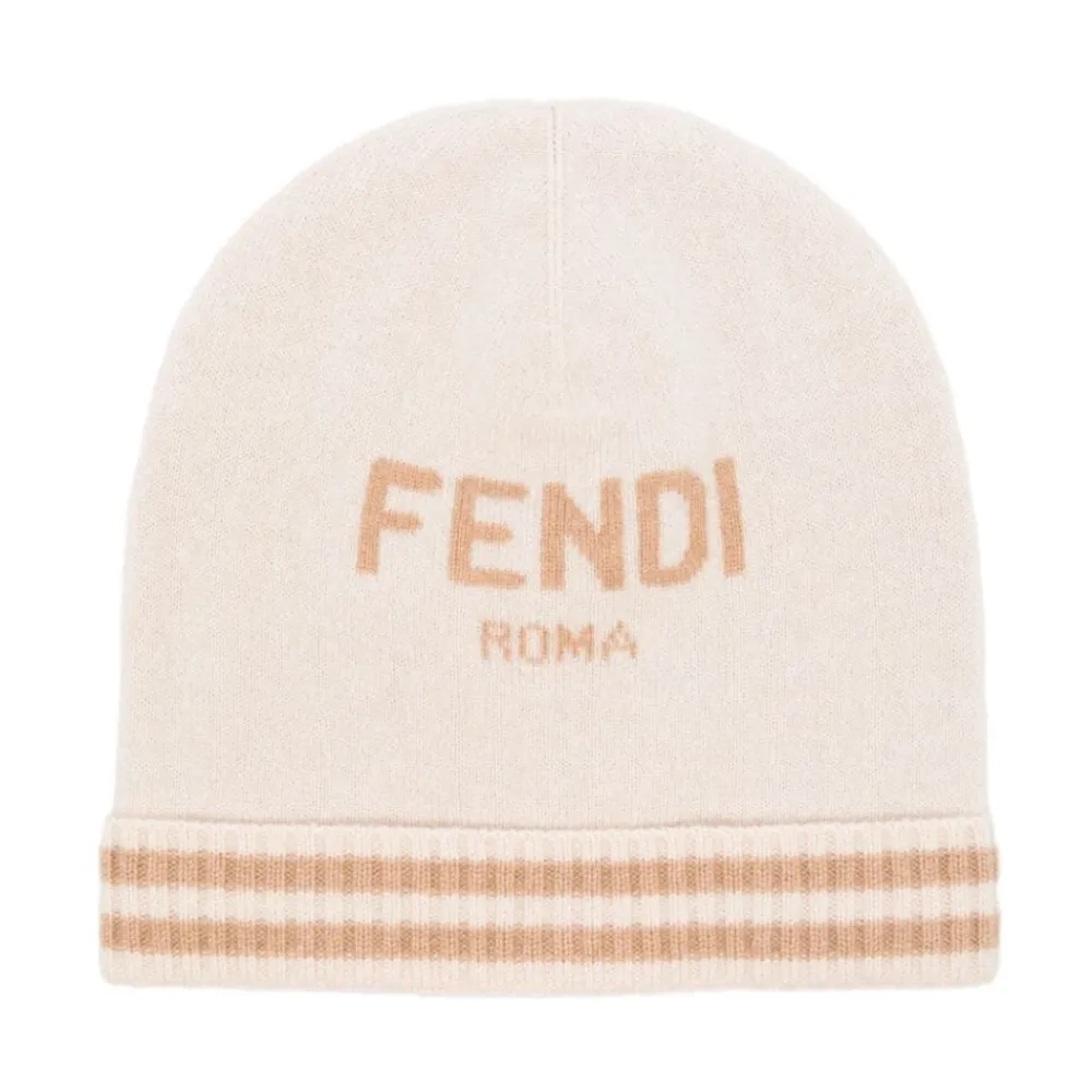 Huer, Kasketter & Hatte|Huer & Kasketter<Fendi Linen Beanie Beige
