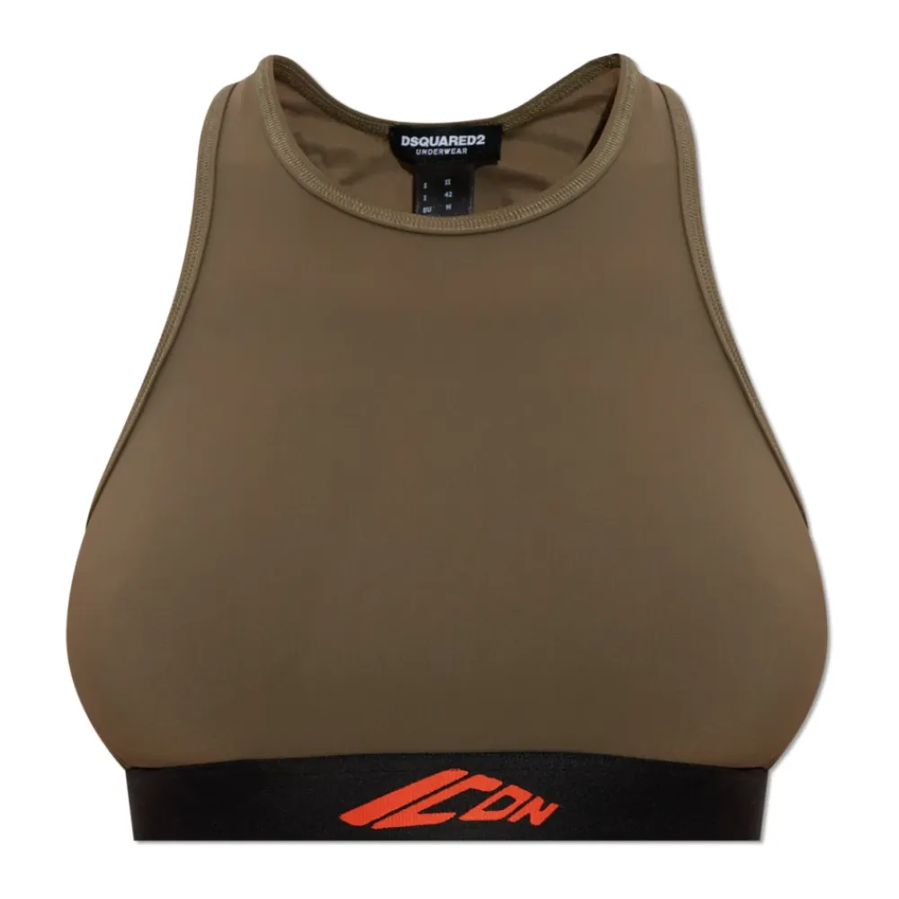 T-Shirts & Toppe<Dsquared2 Lingeri top Grøn