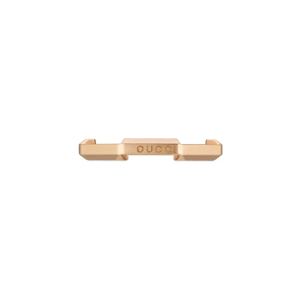 Smykker^Gucci Link to Love ring i 18 kt rosa d Gul