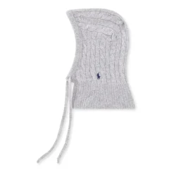 Huer & Kasketter<Polo Ralph Lauren Logo Balaclava i uld-kashmirblanding Grå