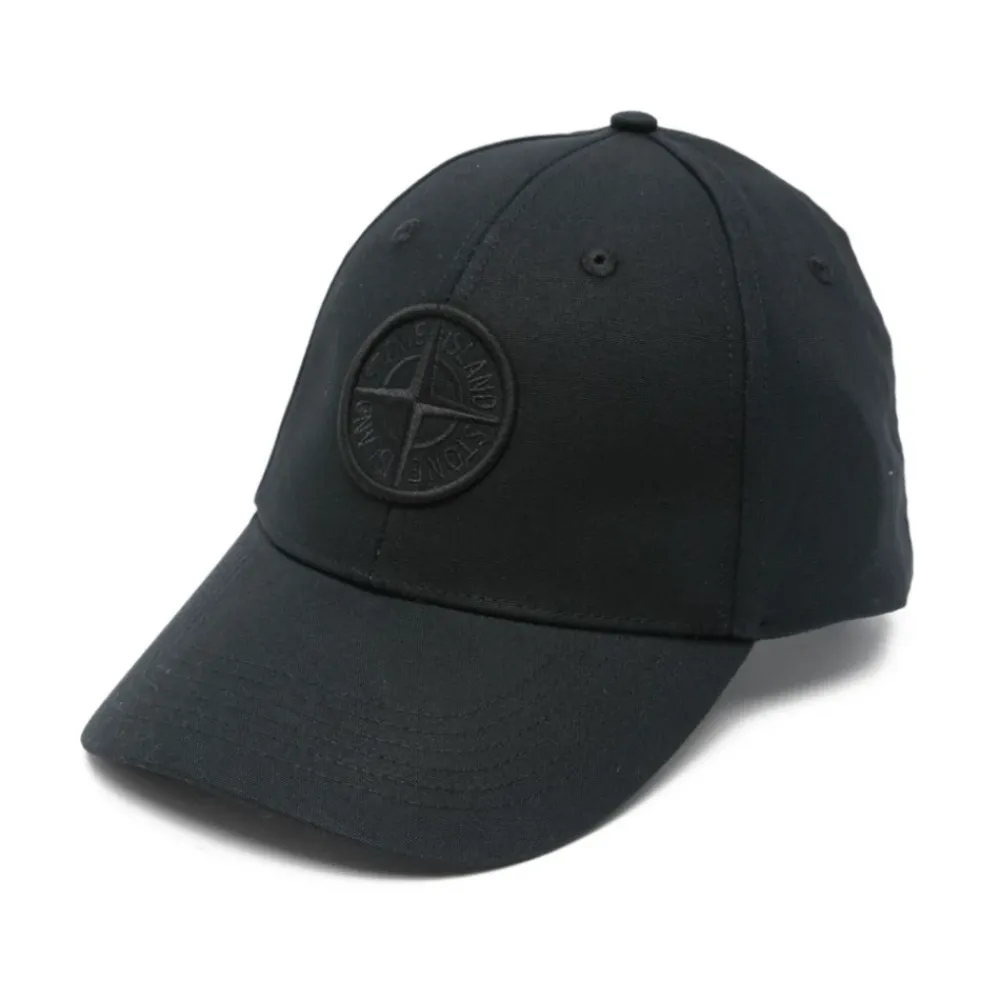 Huer, Kasketter & Hatte^Stone Island Logo Baseball Cap Sort
