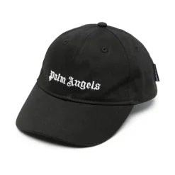 Huer & Kasketter^Palm Angels Logo Baseball Cap Sort