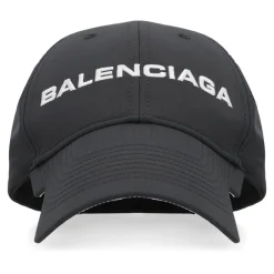 Huer, Kasketter & Hatte<Balenciaga Logo Baseball Cap Sort