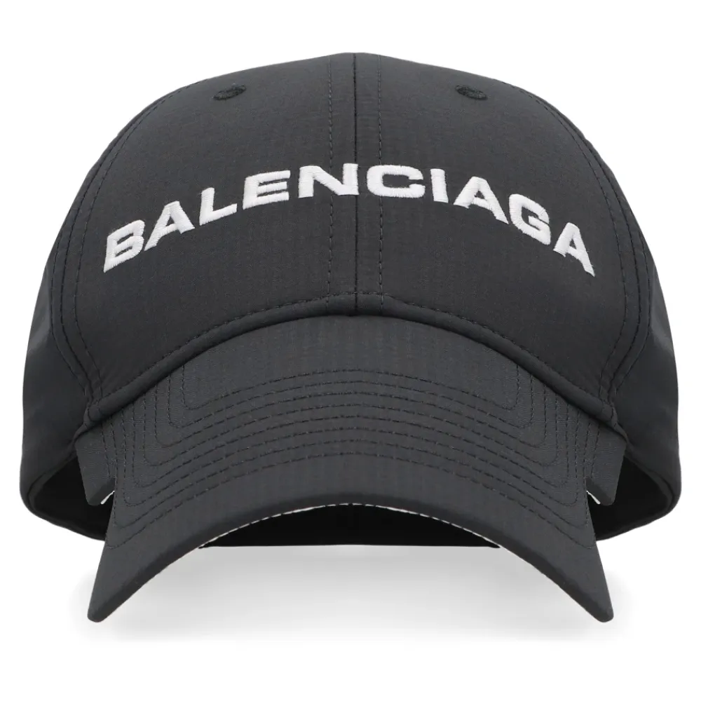 Huer, Kasketter & Hatte<Balenciaga Logo Baseball Cap Sort