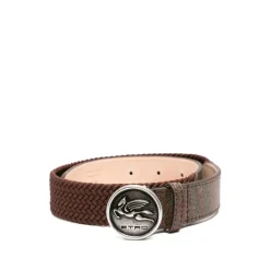 Bælter & Seler<Etro Logo Belt Brun