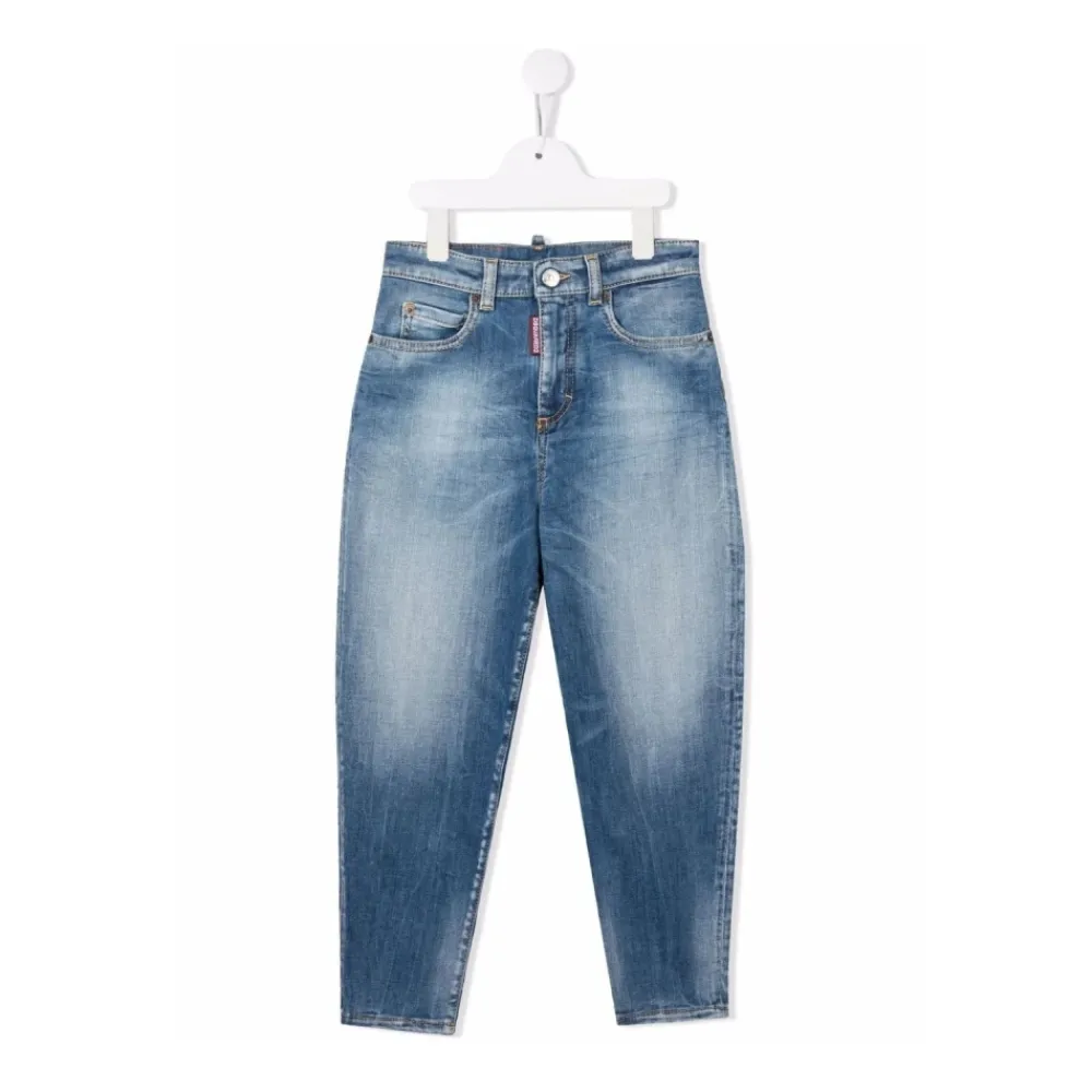 Underdele^Dsquared2 Logo bælte ring jeans Blå