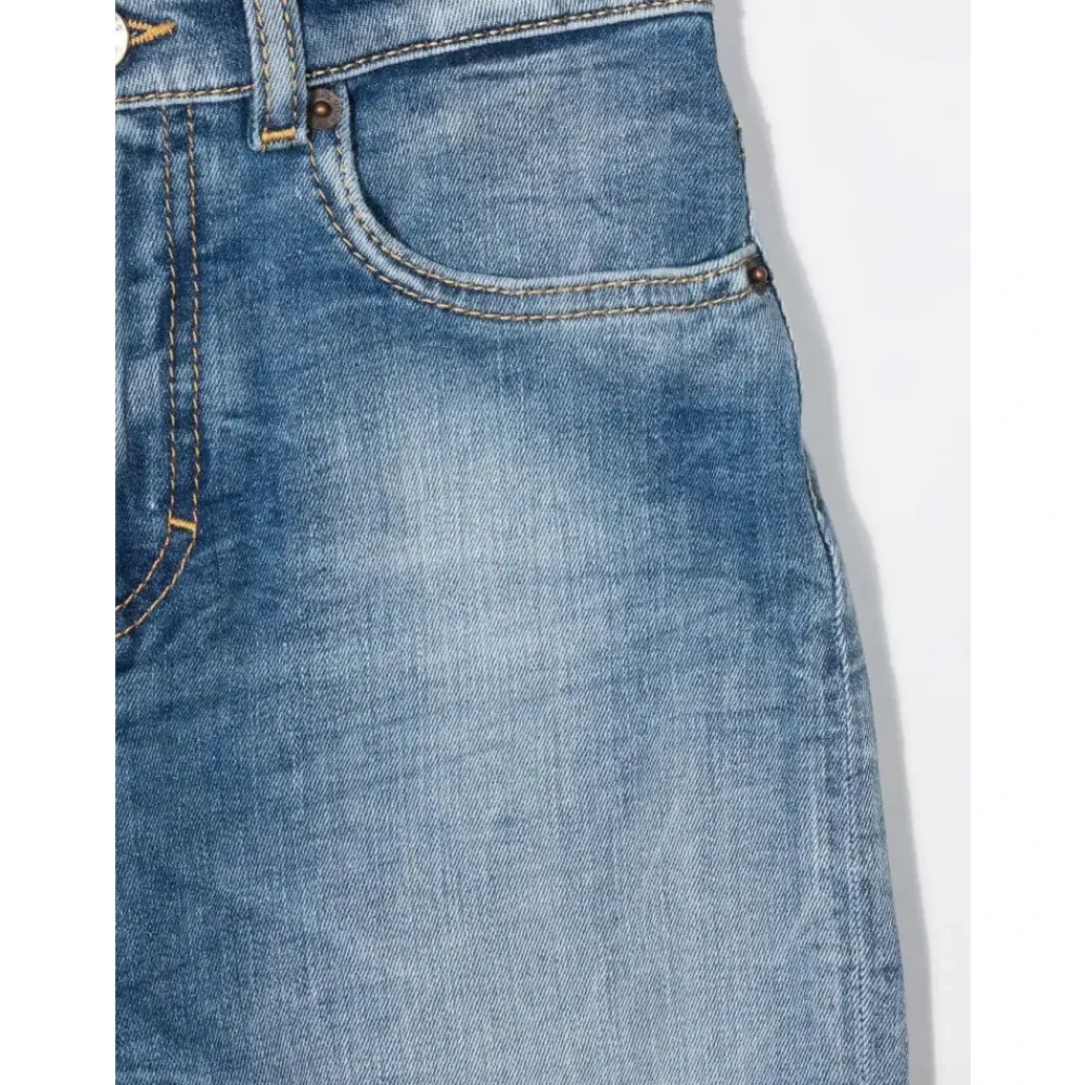 Underdele^Dsquared2 Logo bælte ring jeans Blå