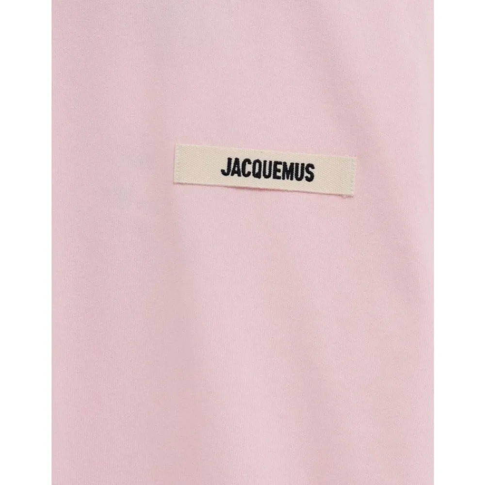 T-Shirts<Jacquemus Logo Bomulds T-Shirt Pink