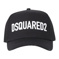 Huer, Kasketter & Hatte<Dsquared2 Logo Cap med justerbar rem Sort
