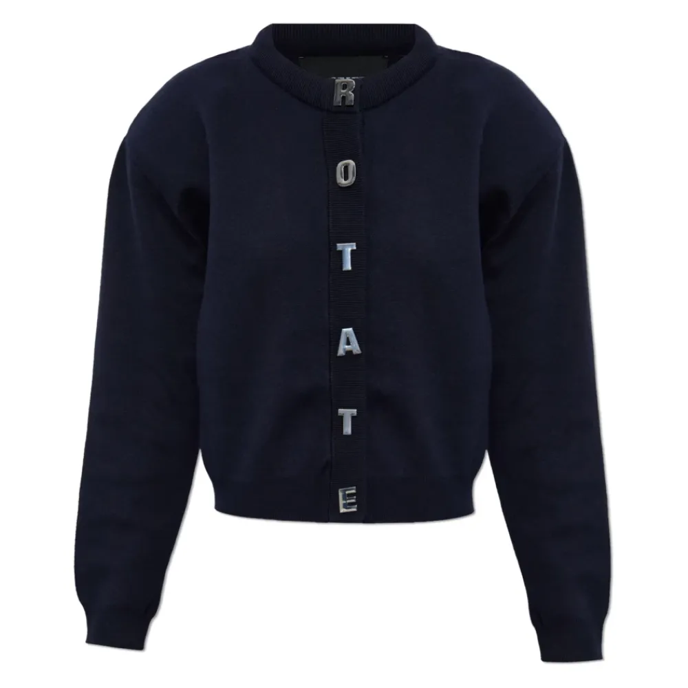 Striktrøjer & Sweatere^ROTATE Birger Christensen Logo Cardigan Blå