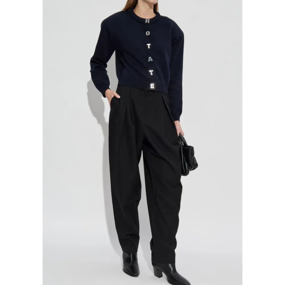 Striktrøjer & Sweatere^ROTATE Birger Christensen Logo Cardigan Blå