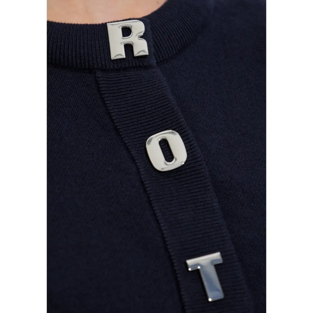 Striktrøjer & Sweatere^ROTATE Birger Christensen Logo Cardigan Blå