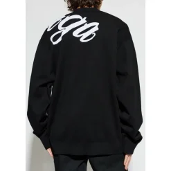 Strik^Balenciaga LOGO CARDIGAN Sort