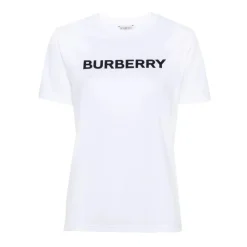 T-Shirts<Burberry Logo Cotton T-shirt Hvid
