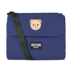 Tasker^Moschino Logo Crossbody Taske Blå