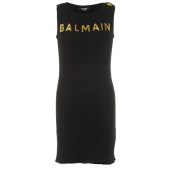 Kjoler & Nederdele^Balmain Logo Dress Sort