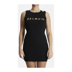 Kjoler & Nederdele^Balmain Logo Dress Sort