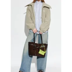 Jakker<Balenciaga Logo Jacket Beige