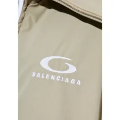 Jakker<Balenciaga Logo Jacket Beige